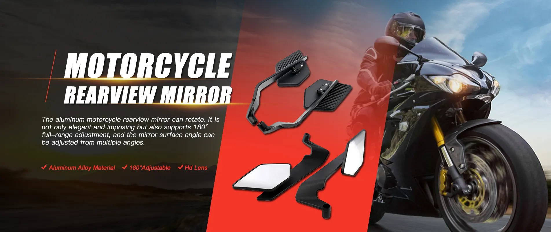 Kina Motorcykel Backspegeltillverkare